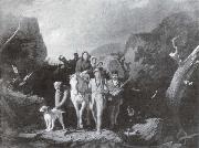 George Caleb Bingham Daniel Boone fuhrt eine Gruppe von Pionieren oil